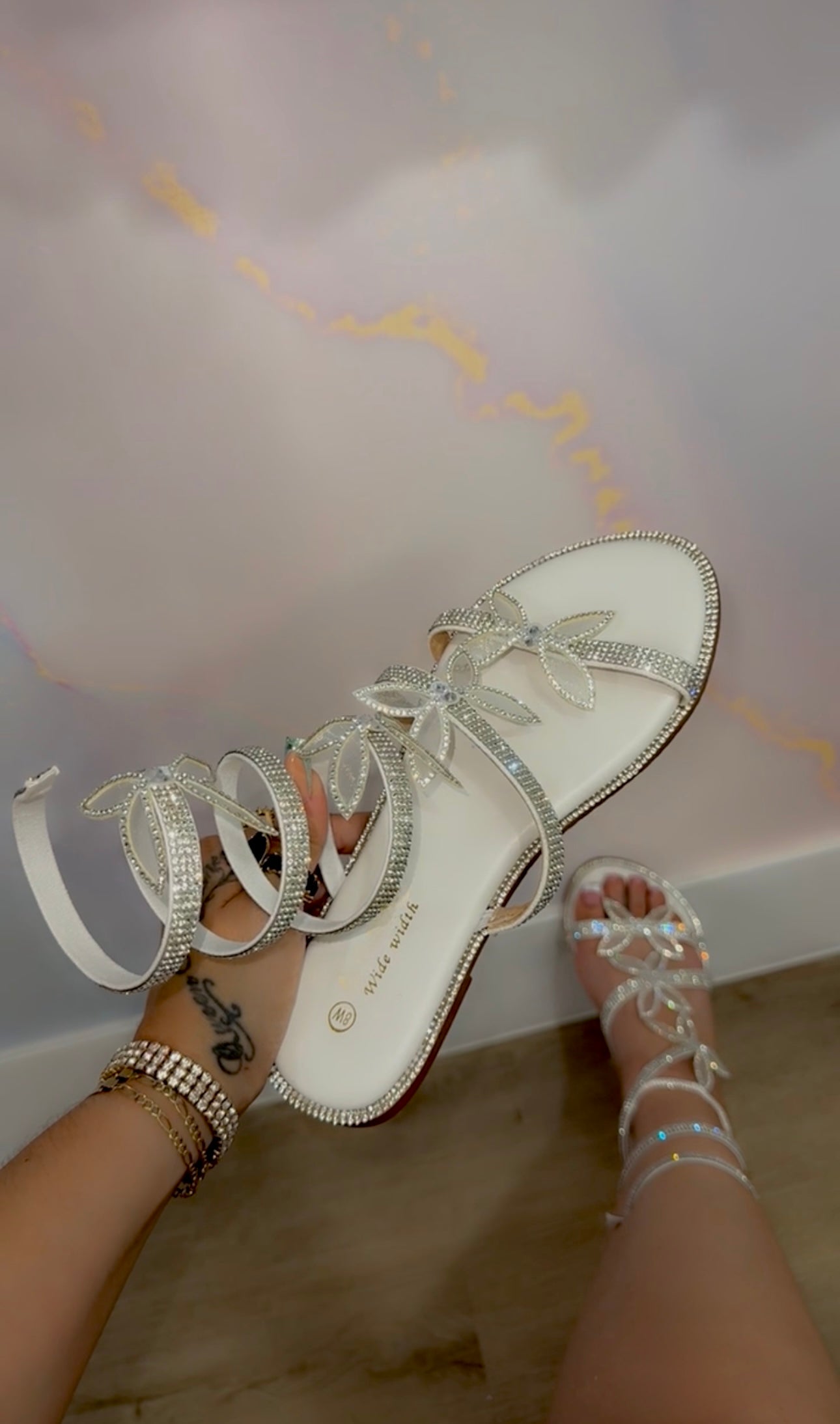 Celeste Coil Wrap Wide Width Sandal