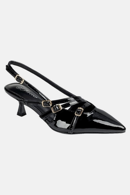 Viri Closed Toe Kitten Heel