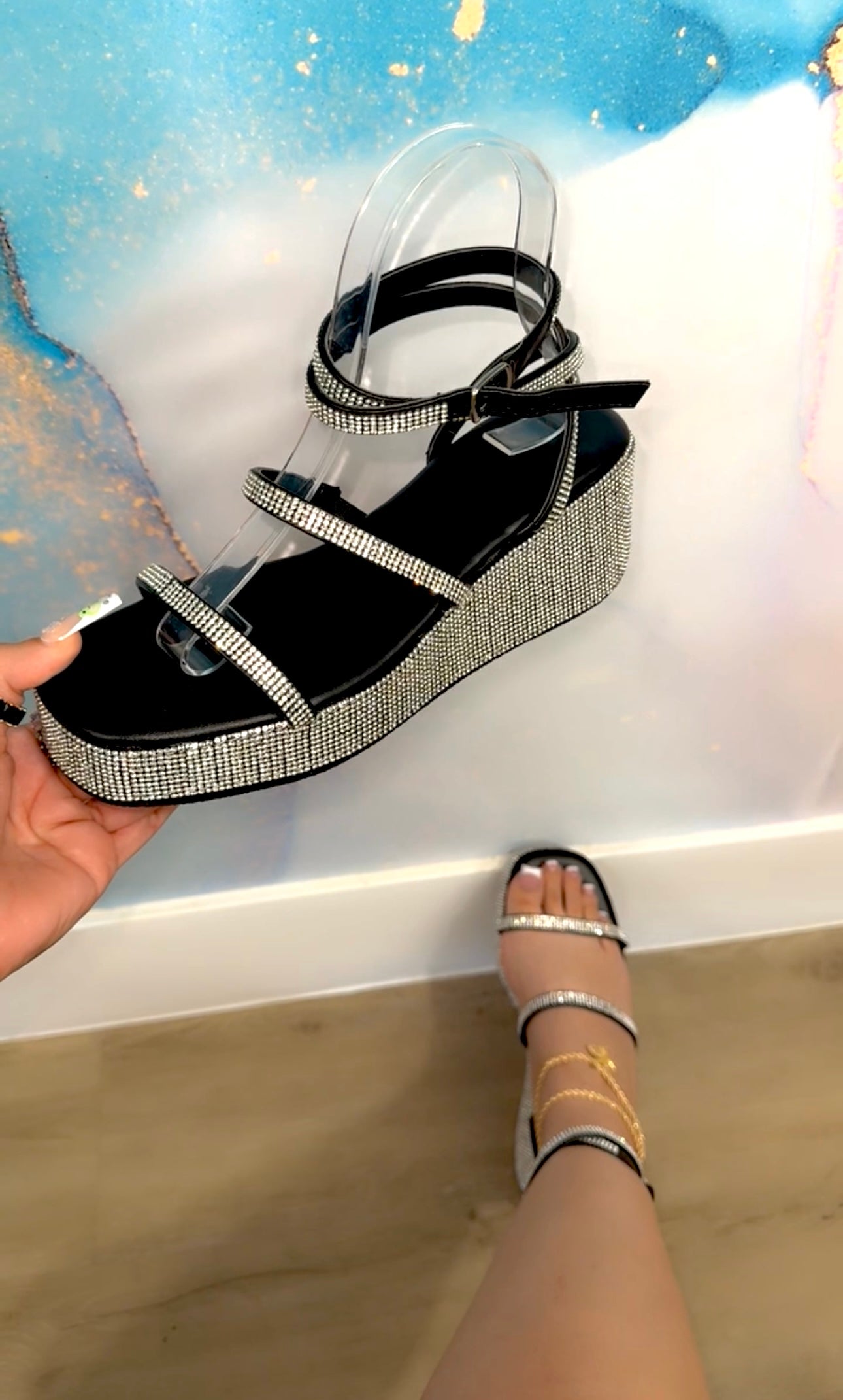 TALIA PLATFORM SANDAL (WIDE FRIENDLY)