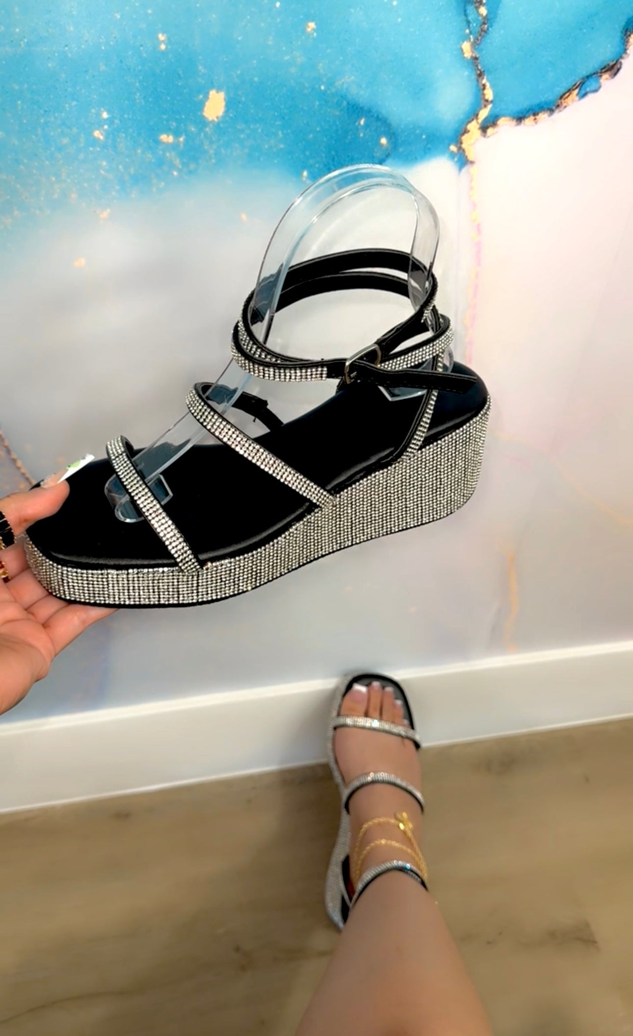TALIA PLATFORM SANDAL (WIDE FRIENDLY)