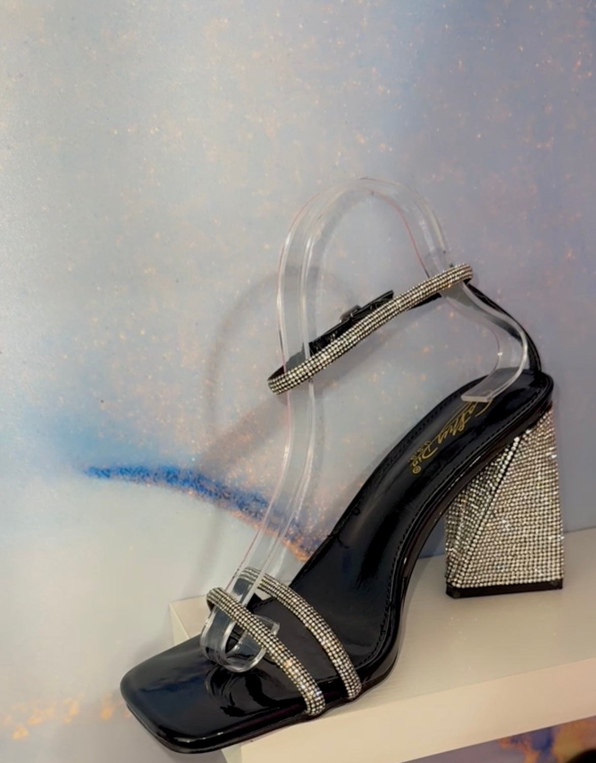 Edith RhineStone Heel