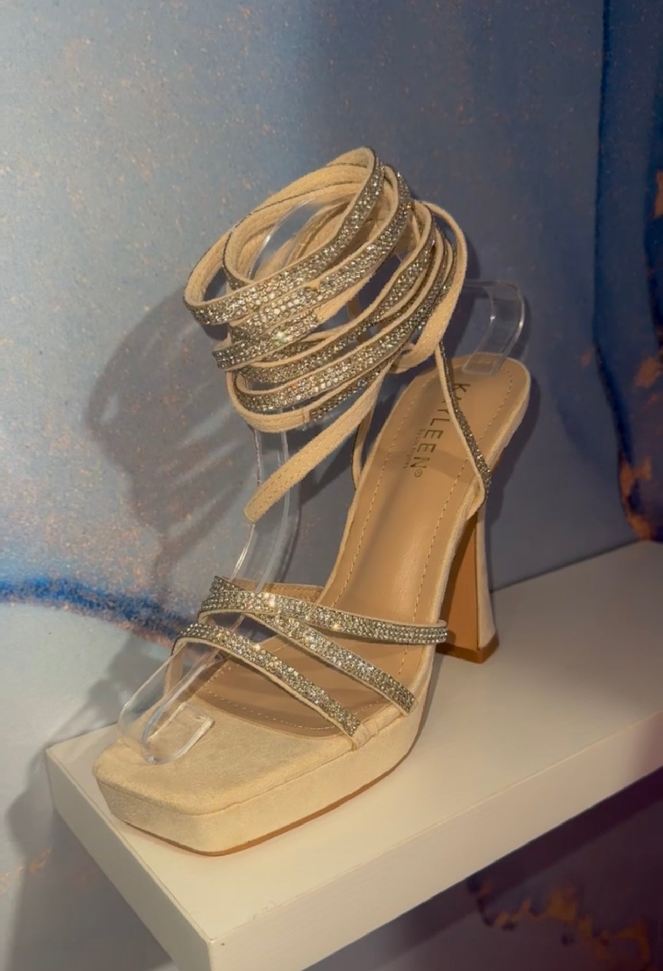 Eva Lace Up PlatForm Heel