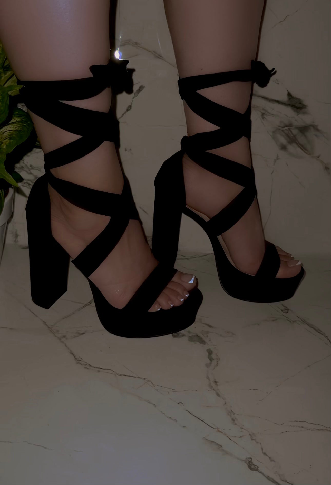Griselda PlatForm Heel - Black