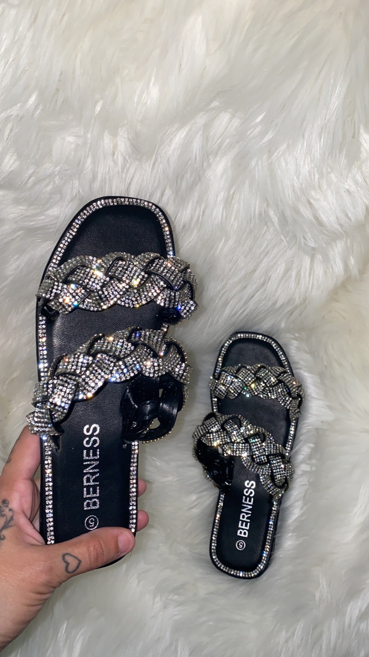 Zara gem 2024 encrusted slides