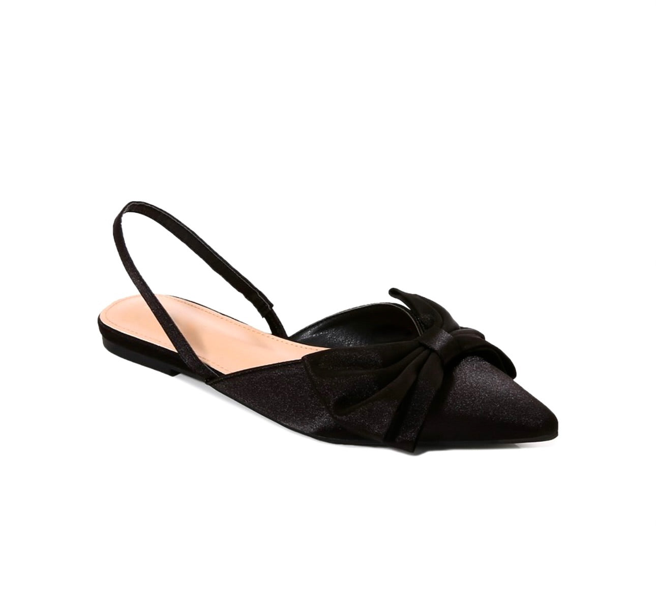 Claudia Bow Flat - Black