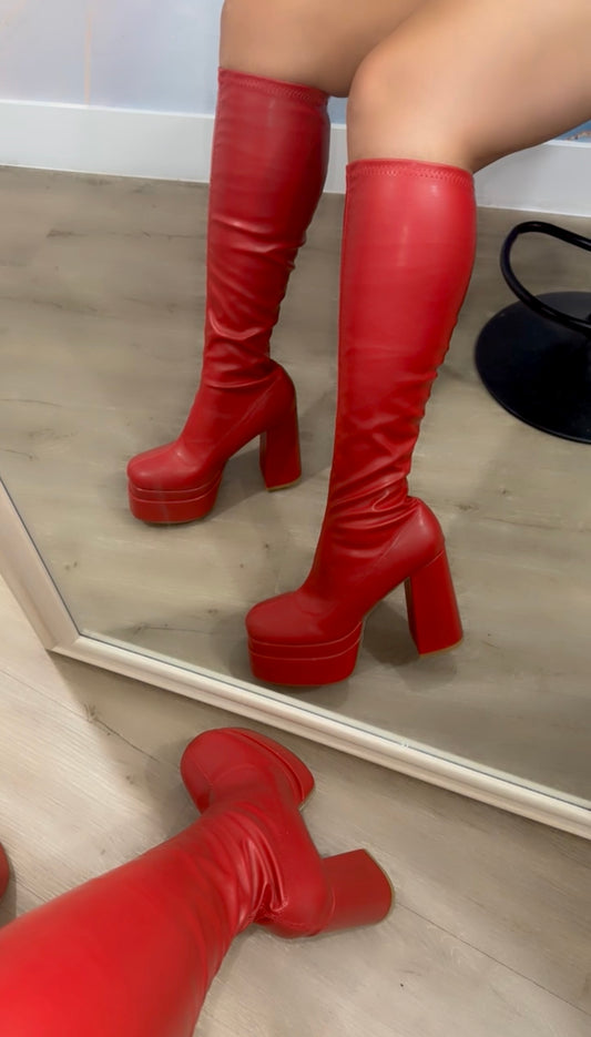 Sasha Knee High PlatForm Boot